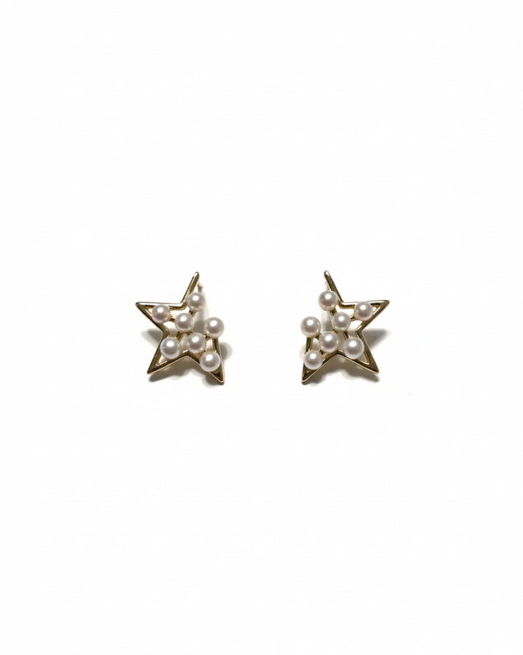 Pearl Star Studs
