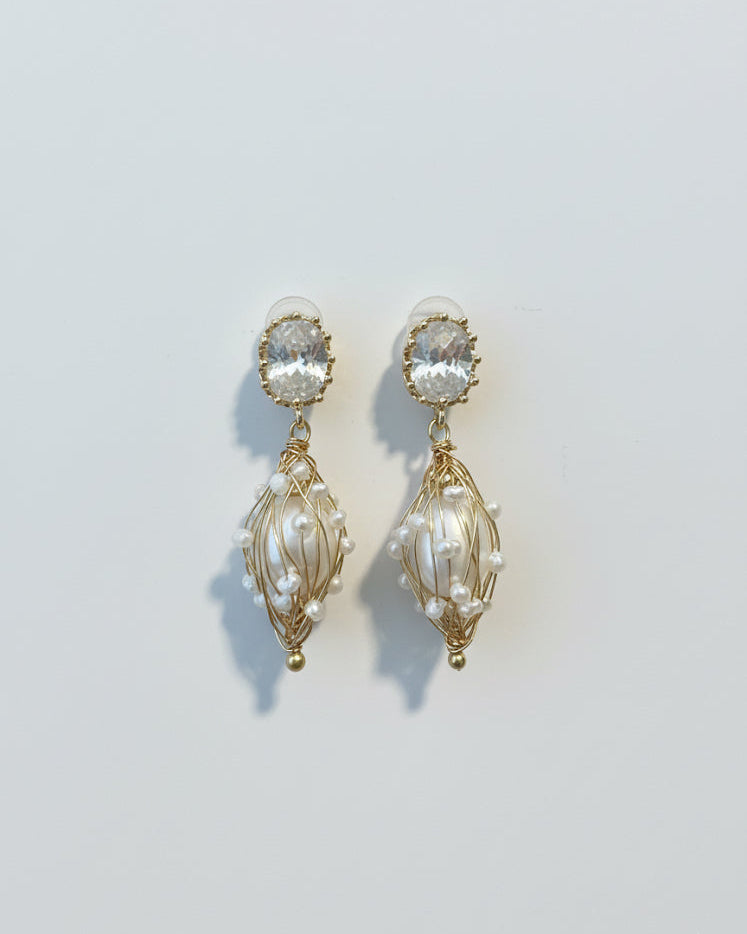 Freshwater Pearl Wired Earrings