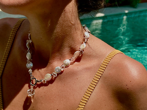 Crystal Baroque Pearl Necklace
