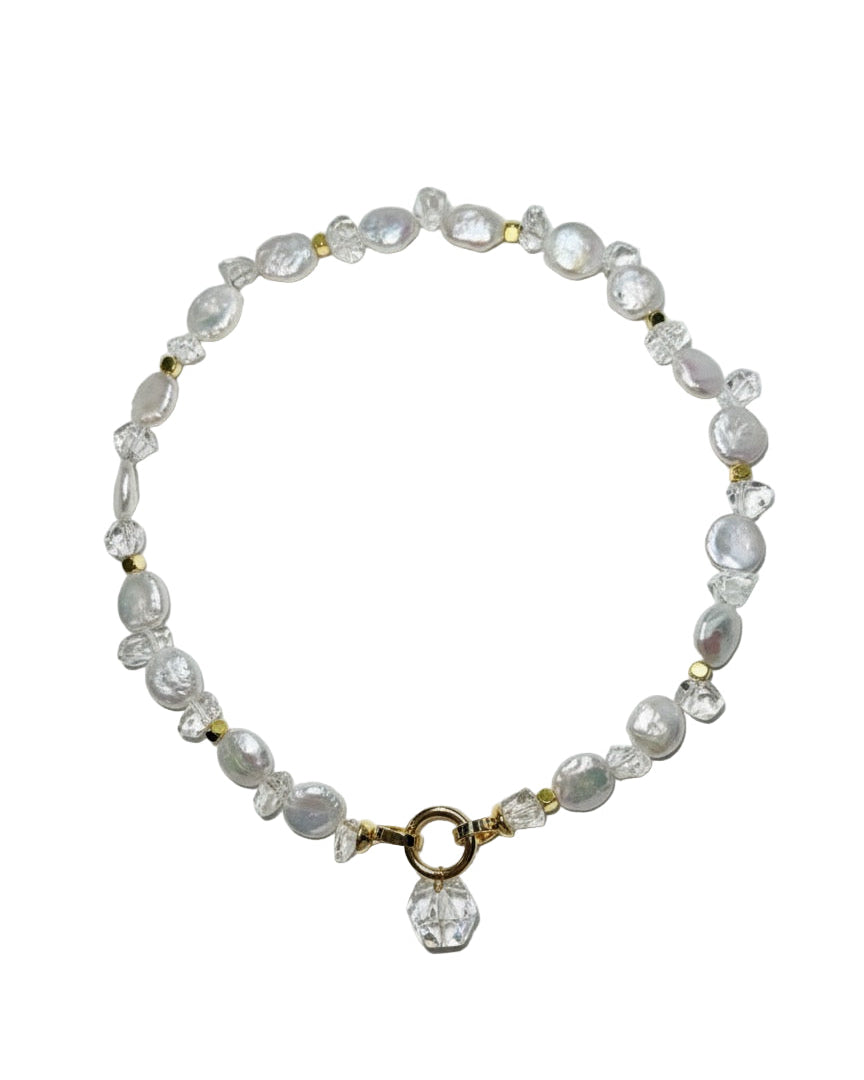 Crystal Baroque Pearl Necklace