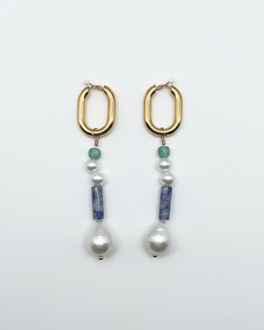 Sky Pearl Drop Earrings