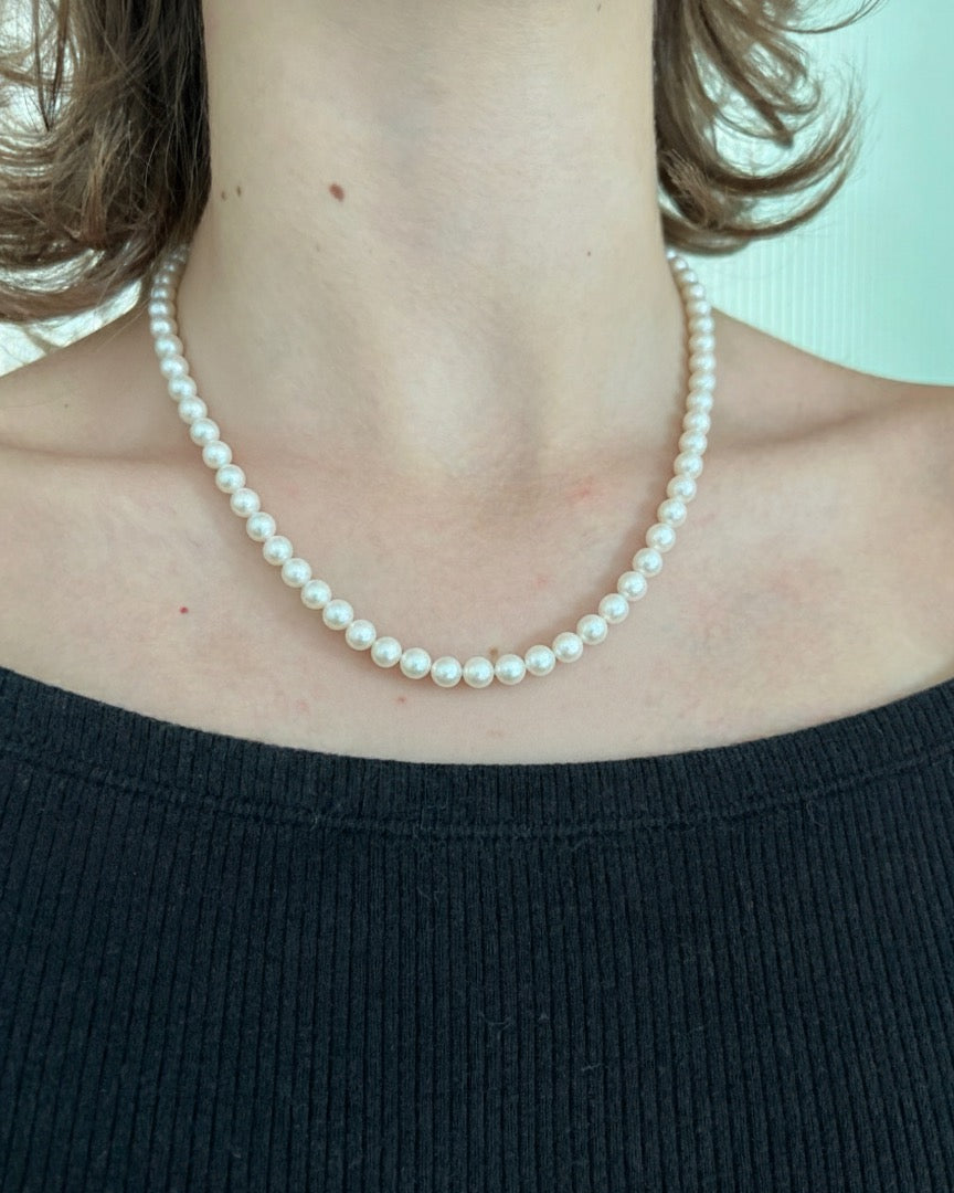 5.6 - 5.8 mm White Freshwater Pearl Necklace – Chows Jewels