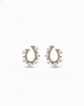 Open Curve Pearl Studs