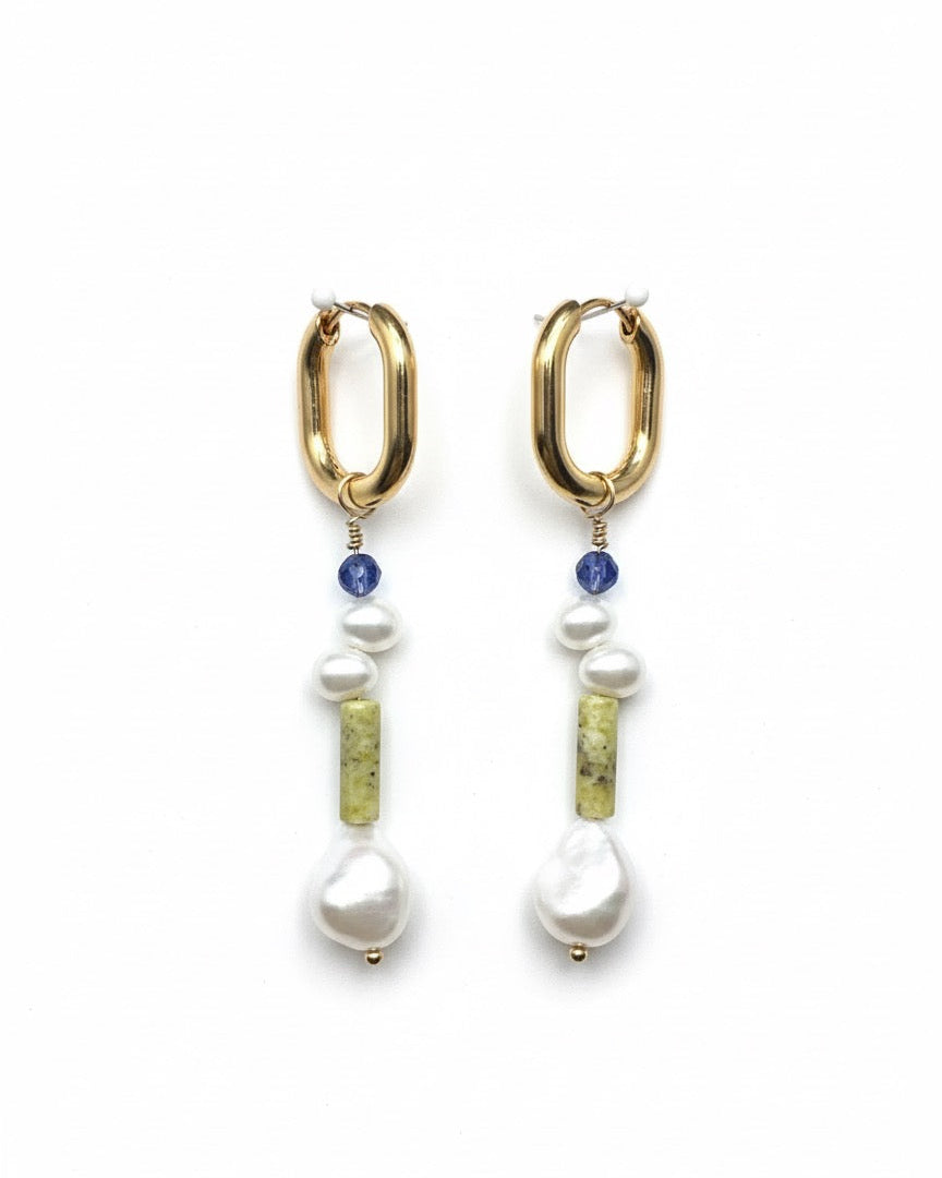 Sky Pearl Drop Earrings