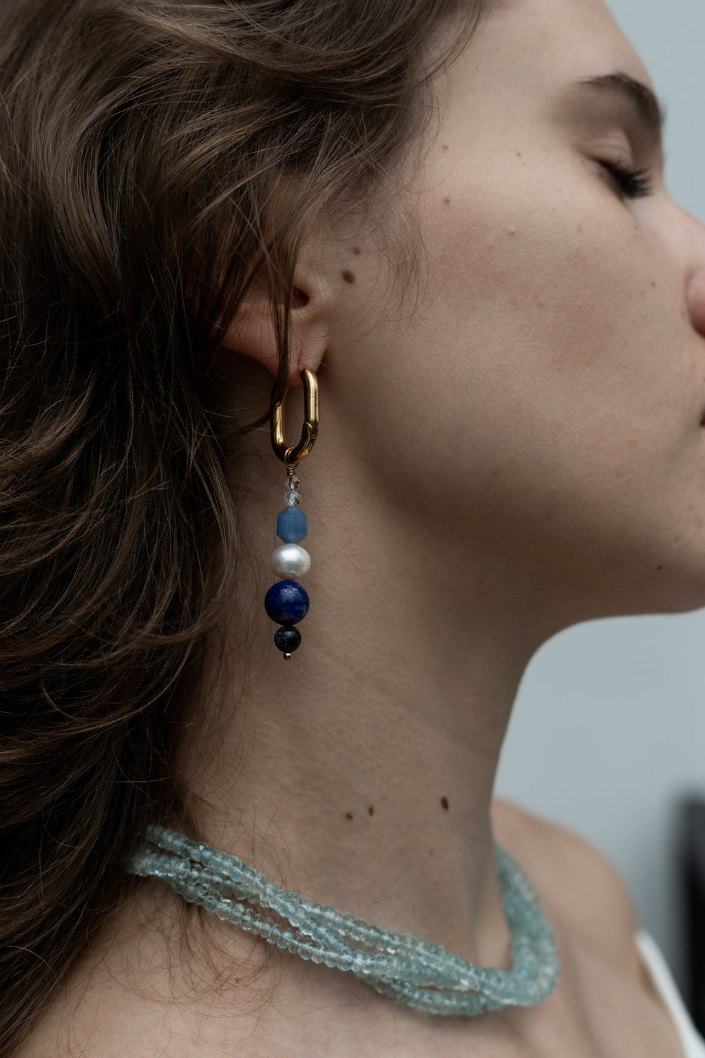 Mismatched Gemstone Earrings