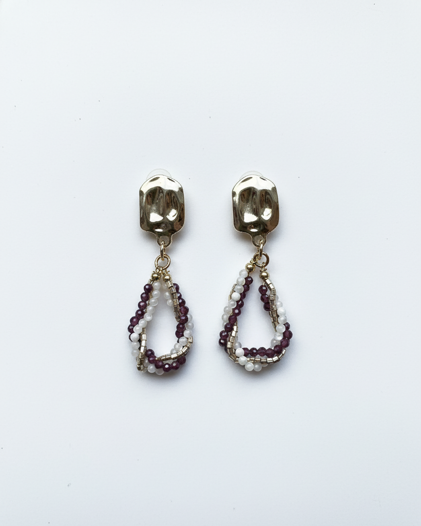 Gemstone Artsy Earrings
