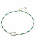 Gemstone Baroque Pearl Necklace